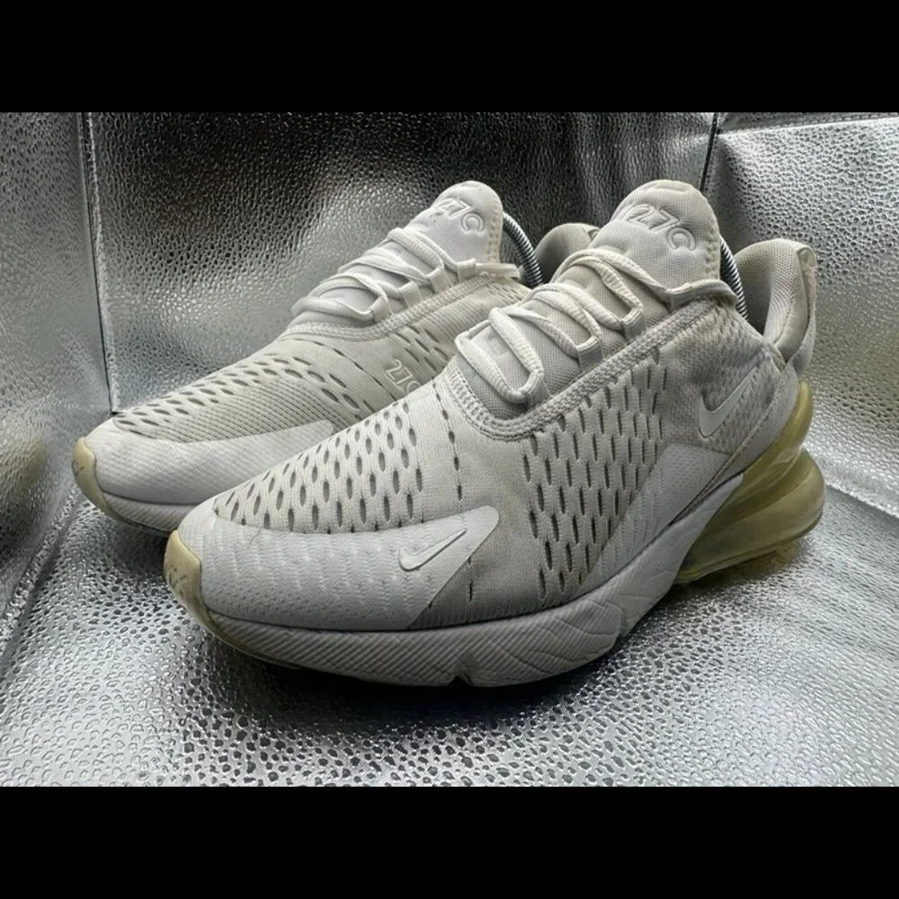 🚀 Size 10 Nike Air‎ Max 270 Triple White AH6789-102 Women’s